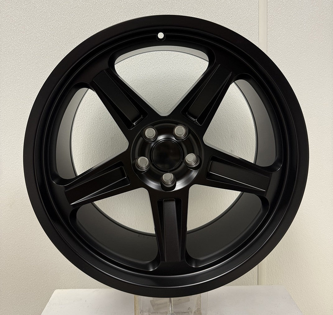 Dodge Demon Replica 20" Satin Black Staggered Wheels Challenger SET of 43