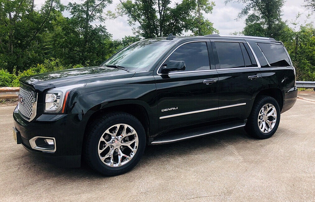 GMC 20" Chrome Snowflake Wheels 275/60R20 Tires For Sierra Yukon Denali2