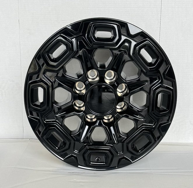 2011-2026 GMC Sierra 2500 Black 20" 8 Lug Denali Style Wheels 265/60R20 AT Tires4