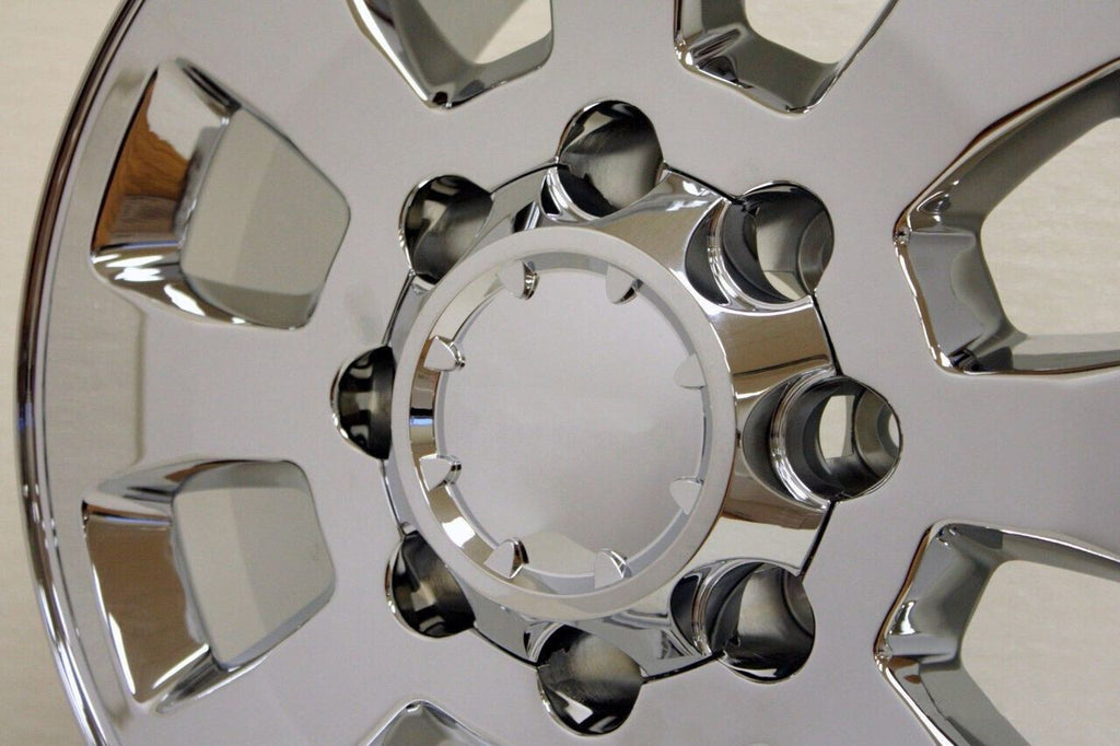 2011-2026 Chevy Silverado 2500 3500 Chrome 18" 8 Lug Replica Wheels 8x1801