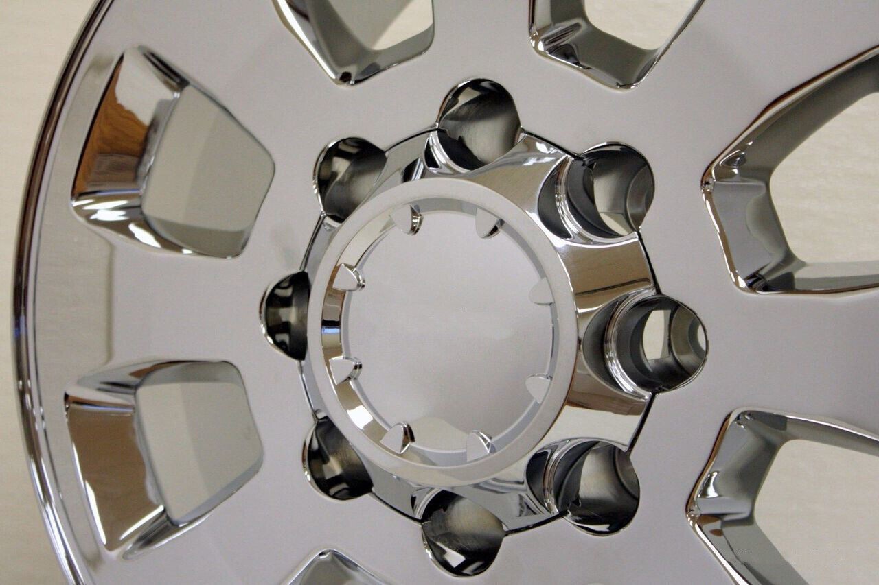 2011-2026 Chevy Silverado 2500 3500 Chrome 18" 8 Lug Replica Wheels 8x1801