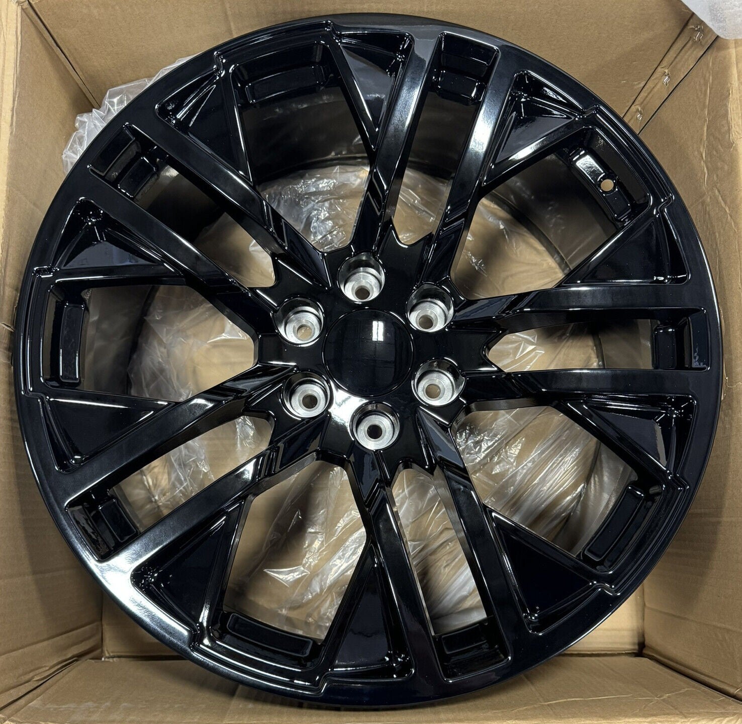 Black Next Gen 22" Wheels Blackhawk R/T Tires GMC Sierra Yukon Denali New Set 44