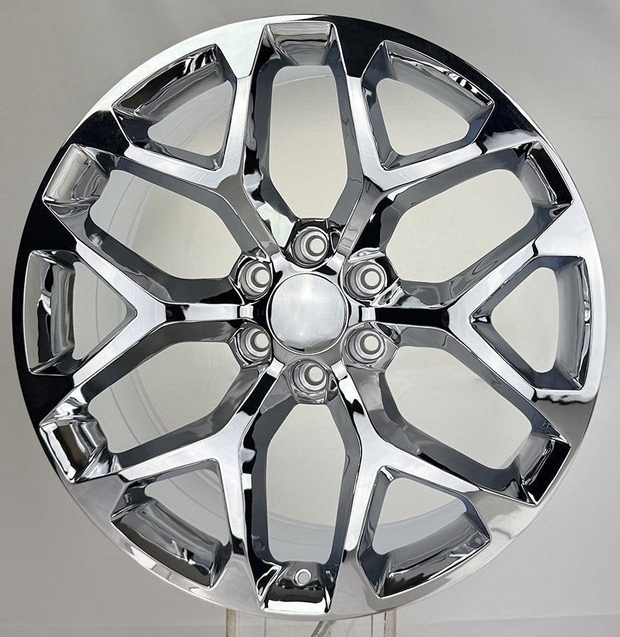 Chrome 22" Snowflake Wheels Rims For Chevy Silverado Suburban Tahoe Z71 CK1580