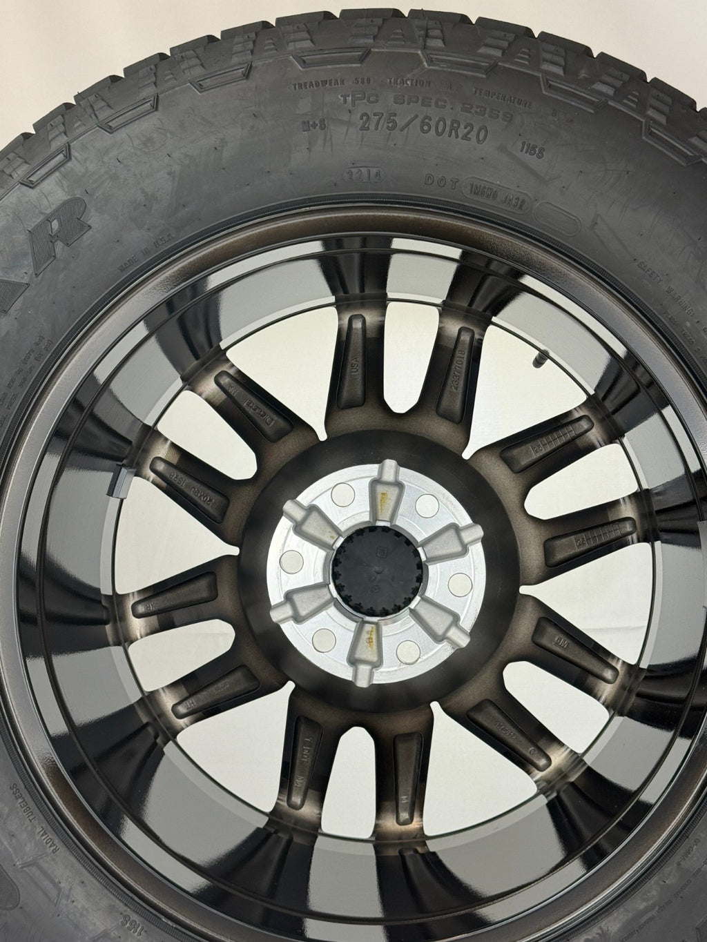 20" GMC Sierra Black Elevation Denali SLT OEM Wheels Goodyear AT Tires TPMS LUGS7