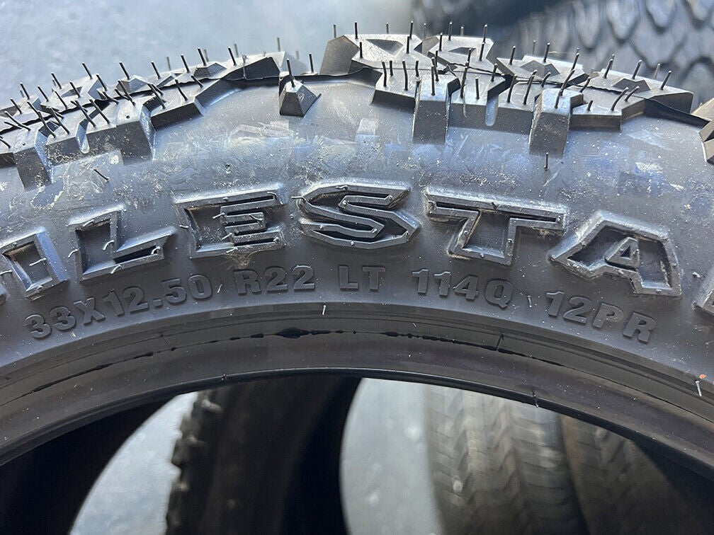 Chrome Snowflake 22" Wheels 33x12.50 Mud Tires TPMS Lugs GMC Sierra Yukon Denali3