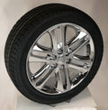 22" Chrome Ford F150 Replica Wheels W/ Bridgestone 285/45R22 Tires TPMS LUG NUTS0