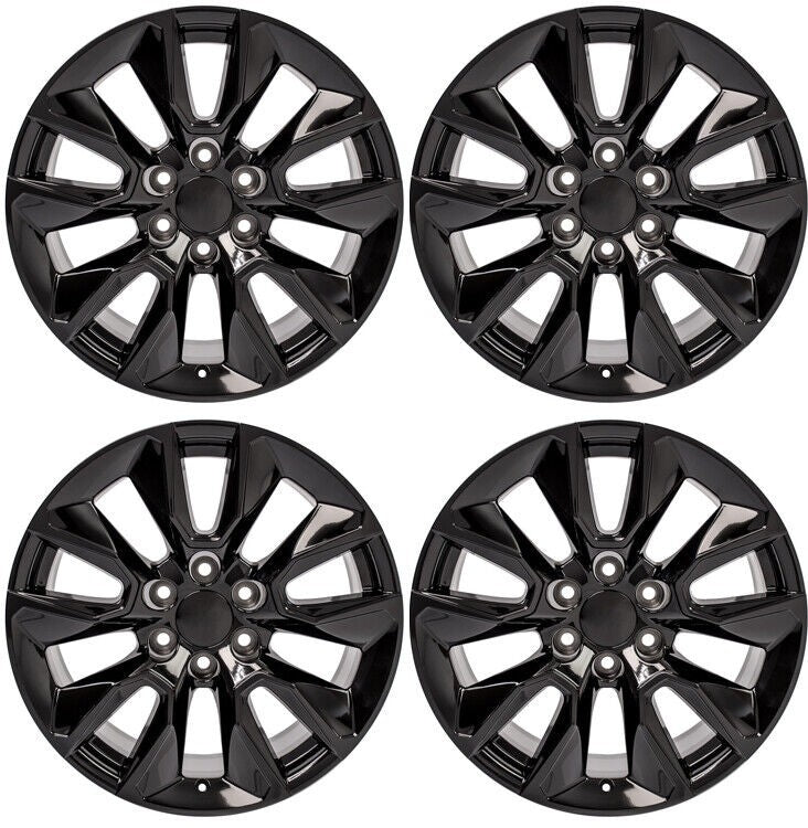 Gloss Black 20" RST Wheels Rims for 2000-2026 GMC Sierra Yukon Denali Set Of 41
