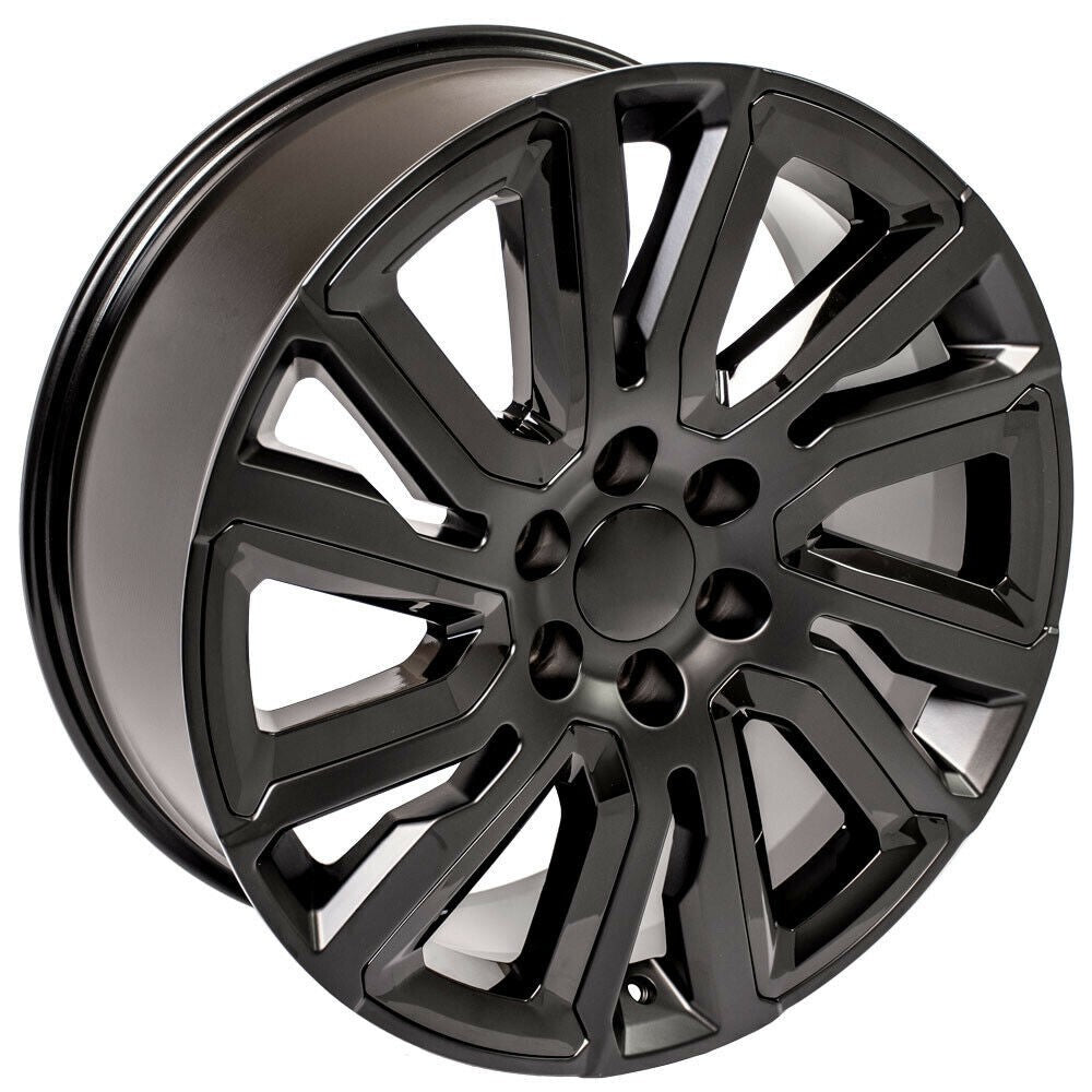 GMC 22" Satin Black Wheels Bridgestone Tires Fits 2000-2026 Sierra Yukon Denali1