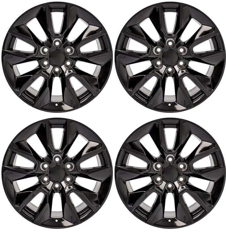 Gloss Black 20" RST Wheels Rims for 2000-2026 Chevy Silverado Tahoe Suburban1