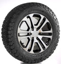 Chevy Silverado 20" Split Spoke Machine Black Replica Wheels Rims BFG AT Tires0
