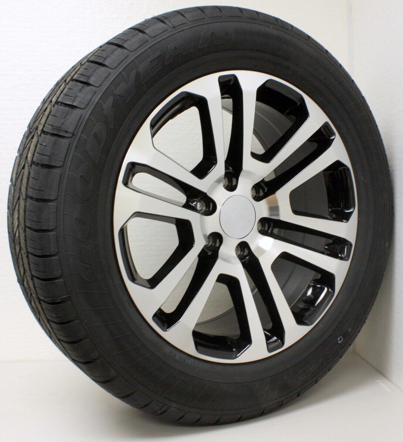 20" Black & Machine Wheels Goodyear Tires Fits 2000-26 GMC Sierra Yukon Denali3