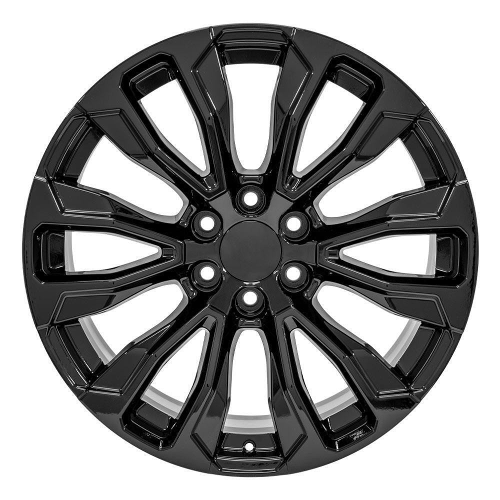 22" Gloss Black Wheels For Chevy Silverado Suburban Tahoe Avalanche 2000-20261