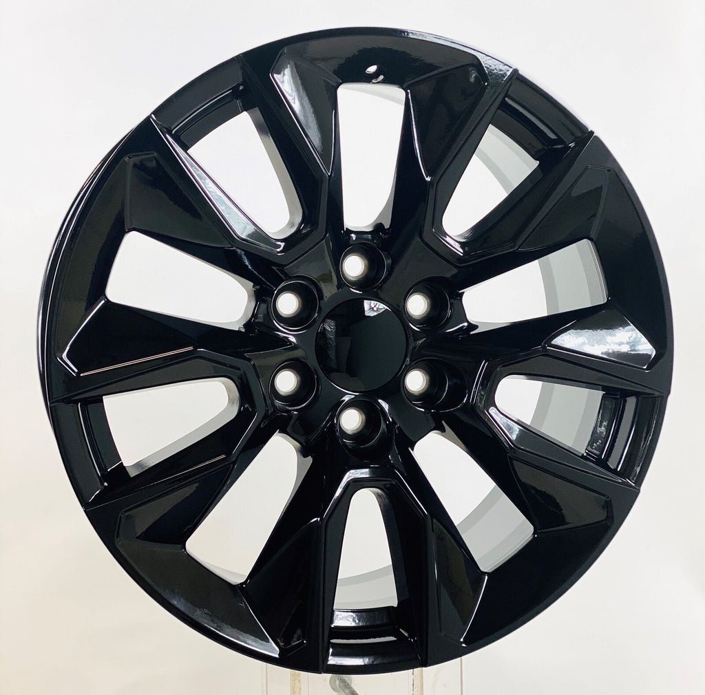 Gloss Black 20" RST Wheels Rims for 2000-2026 Chevy Silverado Tahoe Suburban3