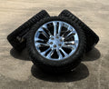 Chrome 7 Split Spoke 22" Wheels 33X12.50R22 Blackhawk R/T Tires Chevy Silverado0