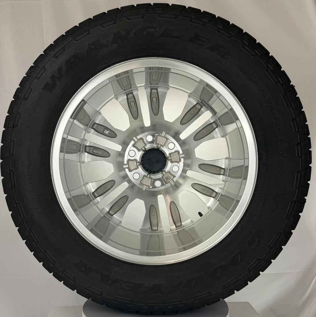 20" GMC Sierra Polished Denali OEM Wheels Goodyear AT Tires New Takeoff TPMS LUG7