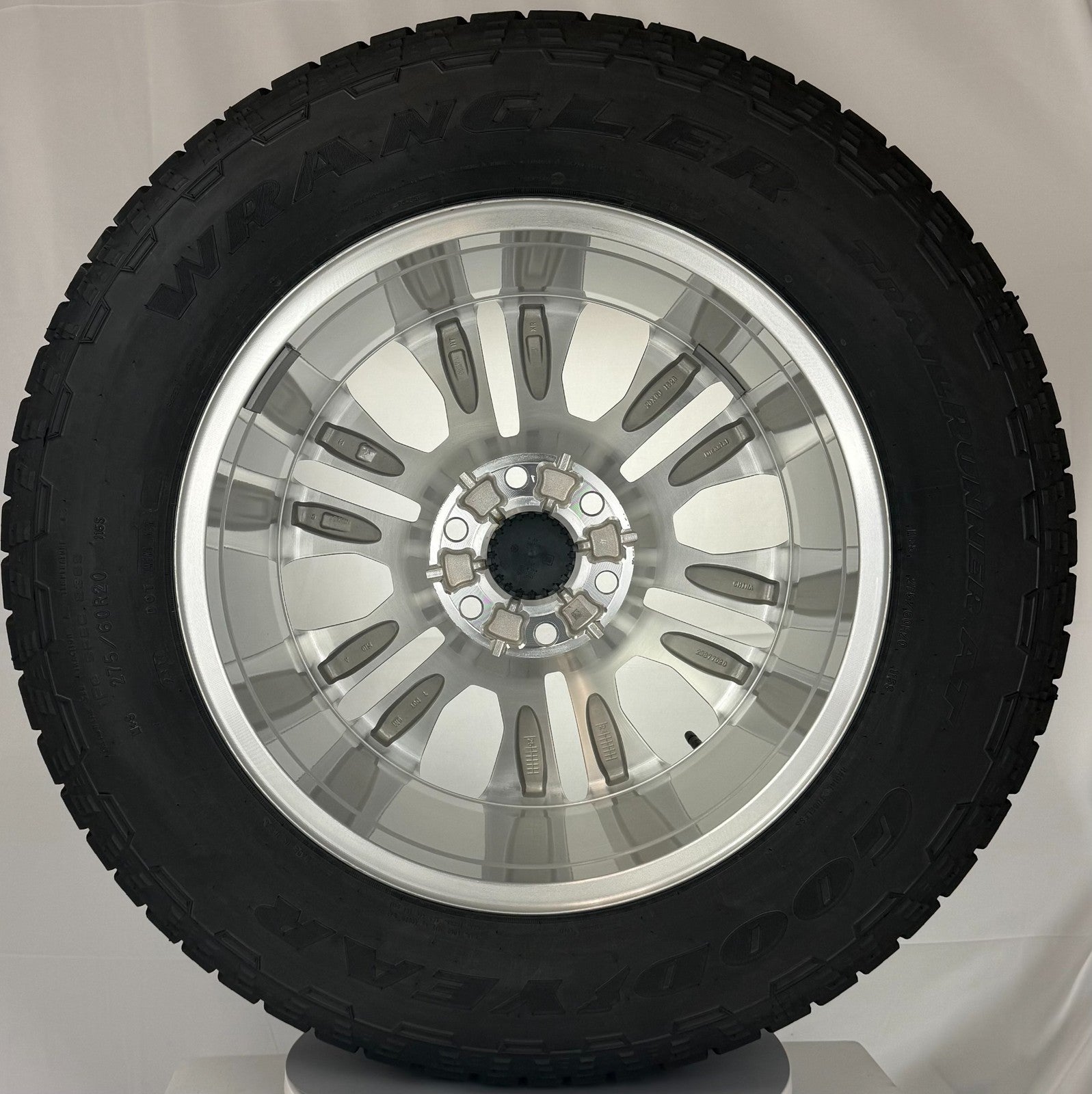 20" GMC Sierra Polished Denali OEM Wheels Goodyear AT Tires New Takeoff TPMS LUG7