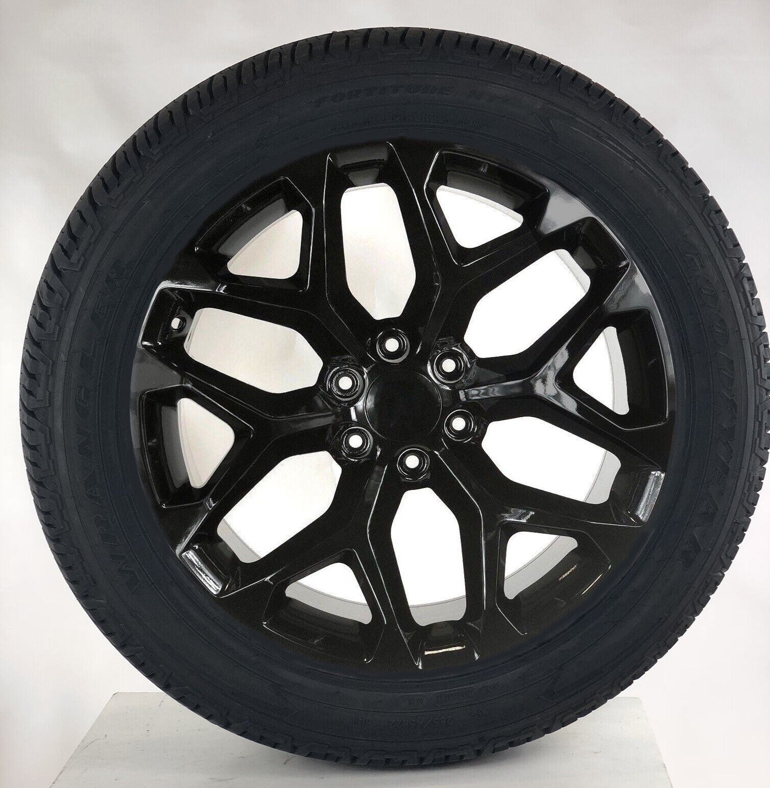 Black Snowflake 22" Wheels Goodyear Tires Chevy Tahoe Silverado Suburban LTZ0