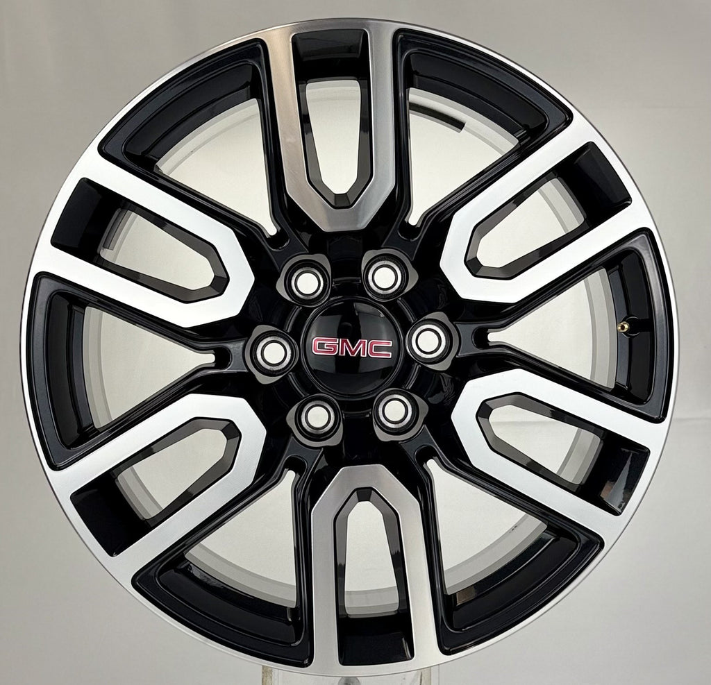 20" GMC Sierra Yukon Black And Machine AT4 OEM Wheels New Takeoff Set Of 40