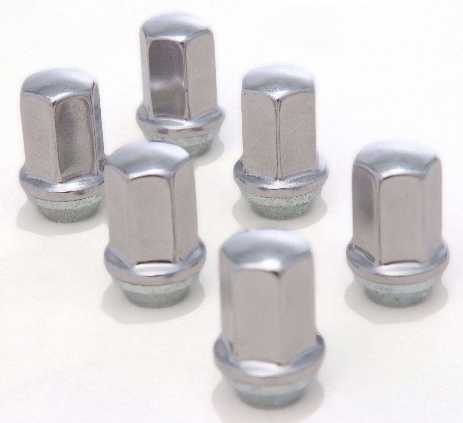 6 GM Chevrolet Tahoe Factory Polished 14x1.5 New Lug Nuts OEM 95960700