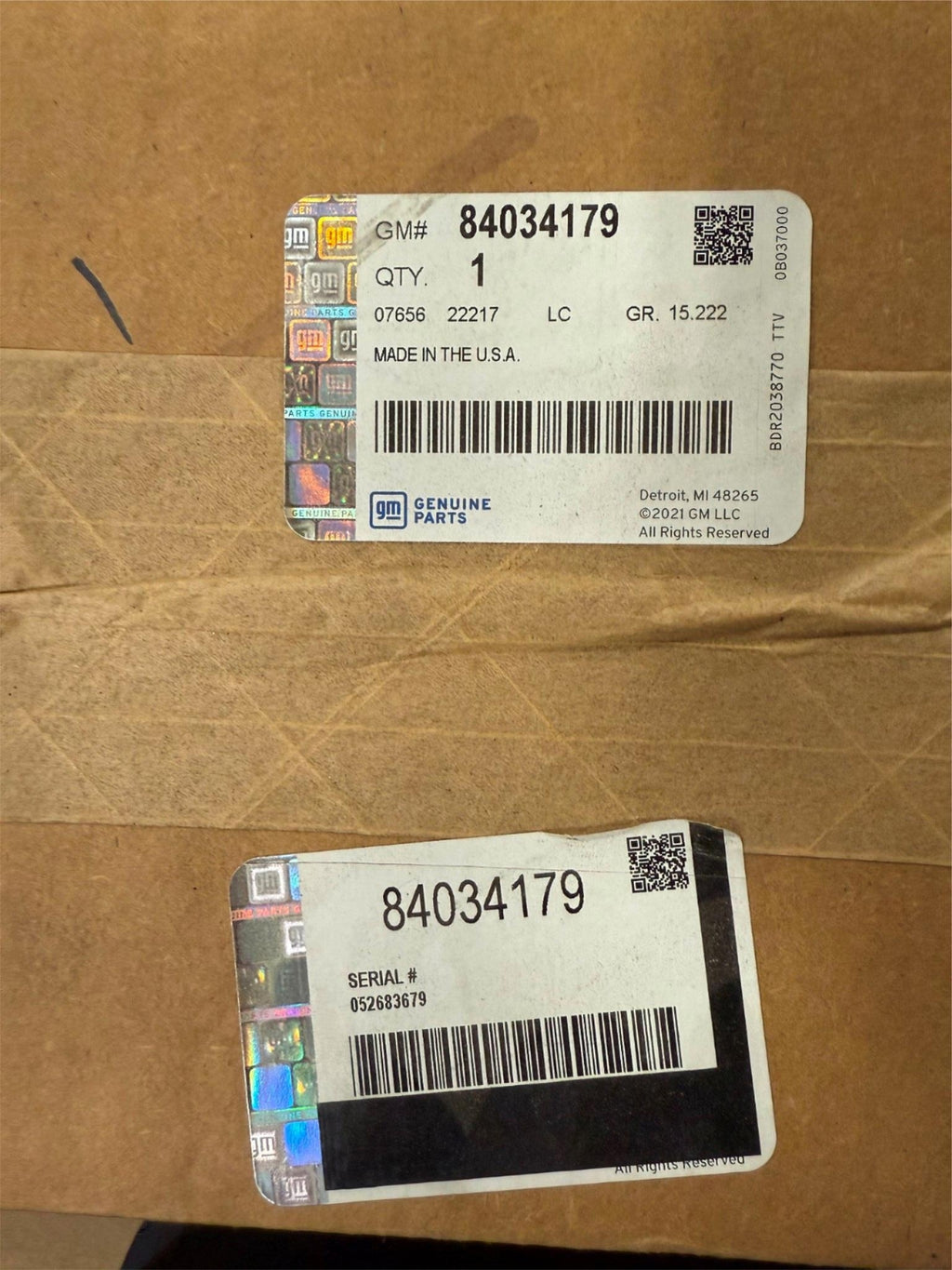 2016-2025 Factory OEM Chevy Malibu Black Cargo Floor Mat All Weather 84034179 GM3