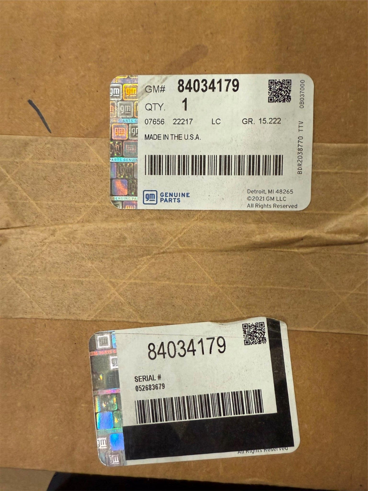 2016-2025 Factory OEM Chevy Malibu Black Cargo Floor Mat All Weather 84034179 GM3