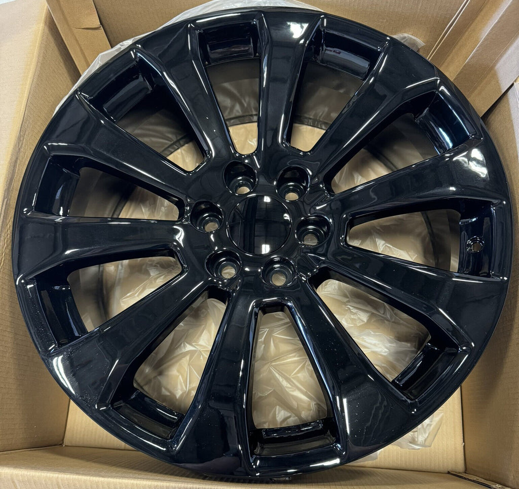 Gloss Black Ten Spoke 22" Wheels Ironman H/T Tires GMC Sierra Yukon Denali3