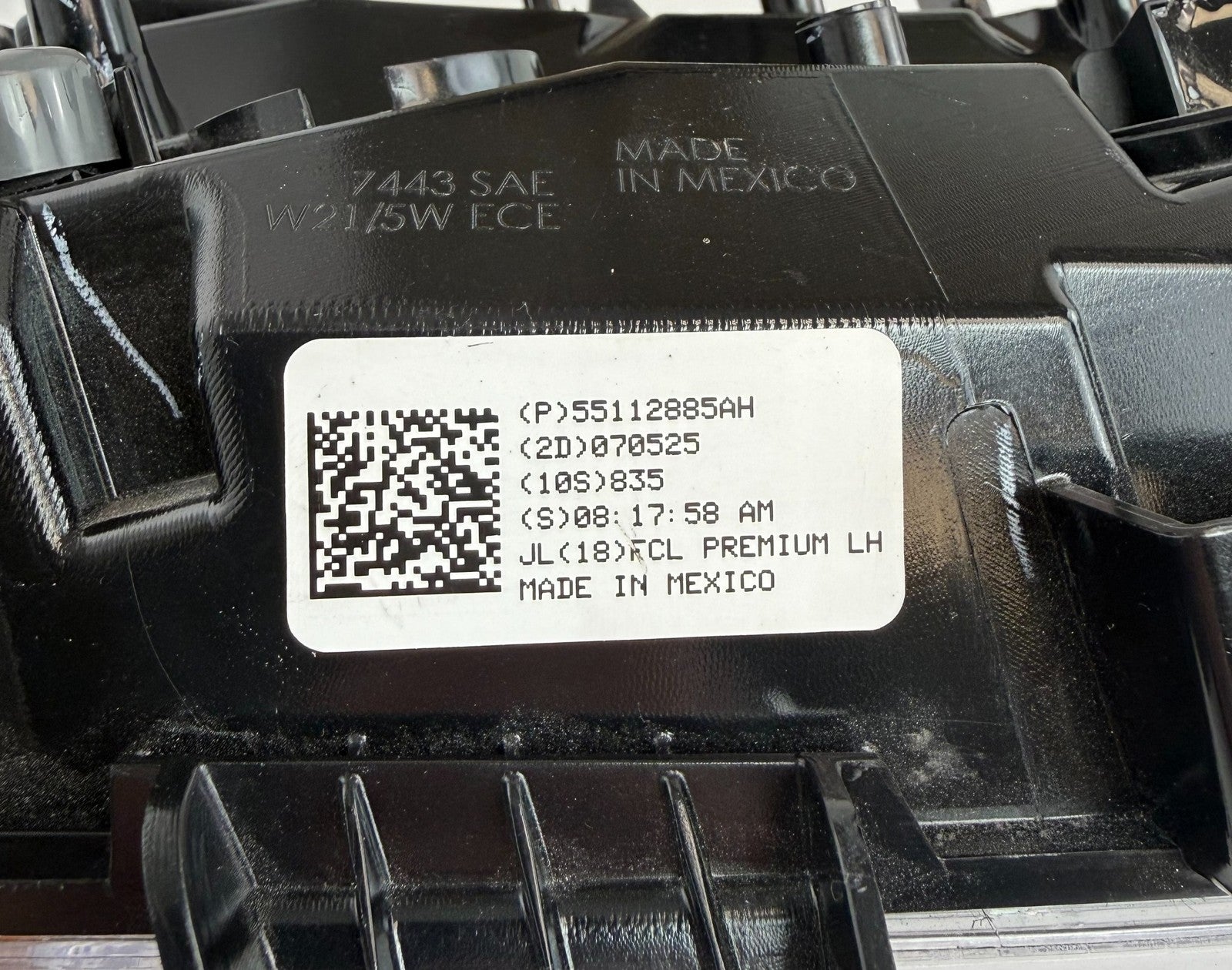 2018-2026 Jeep Wrangler/Gladiator LED Driver Side/LH OEM Turn Light 55112885AH10