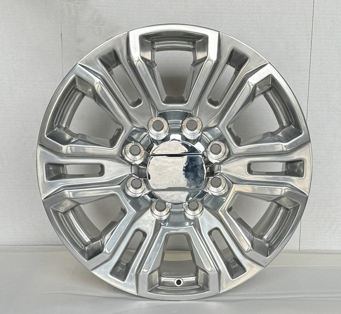 2011-2026 Chevy Silverado 2500 Polished 20" 8-180 Wheels 33x12.50R20 R/T Tires5
