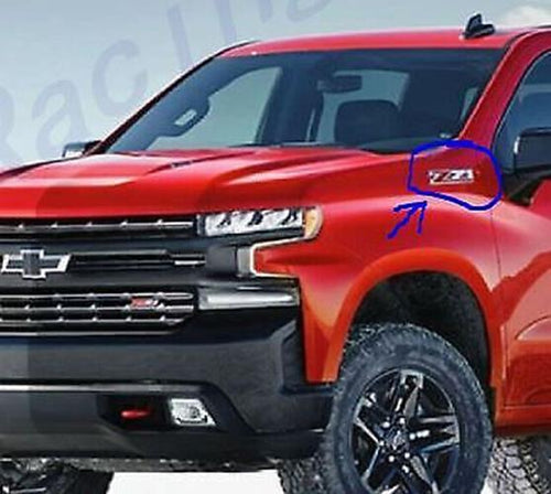 2 Pieces Z71 Emblems GM Chevy Silverado Tahoe Suburban New Takeoff Fender Badge1