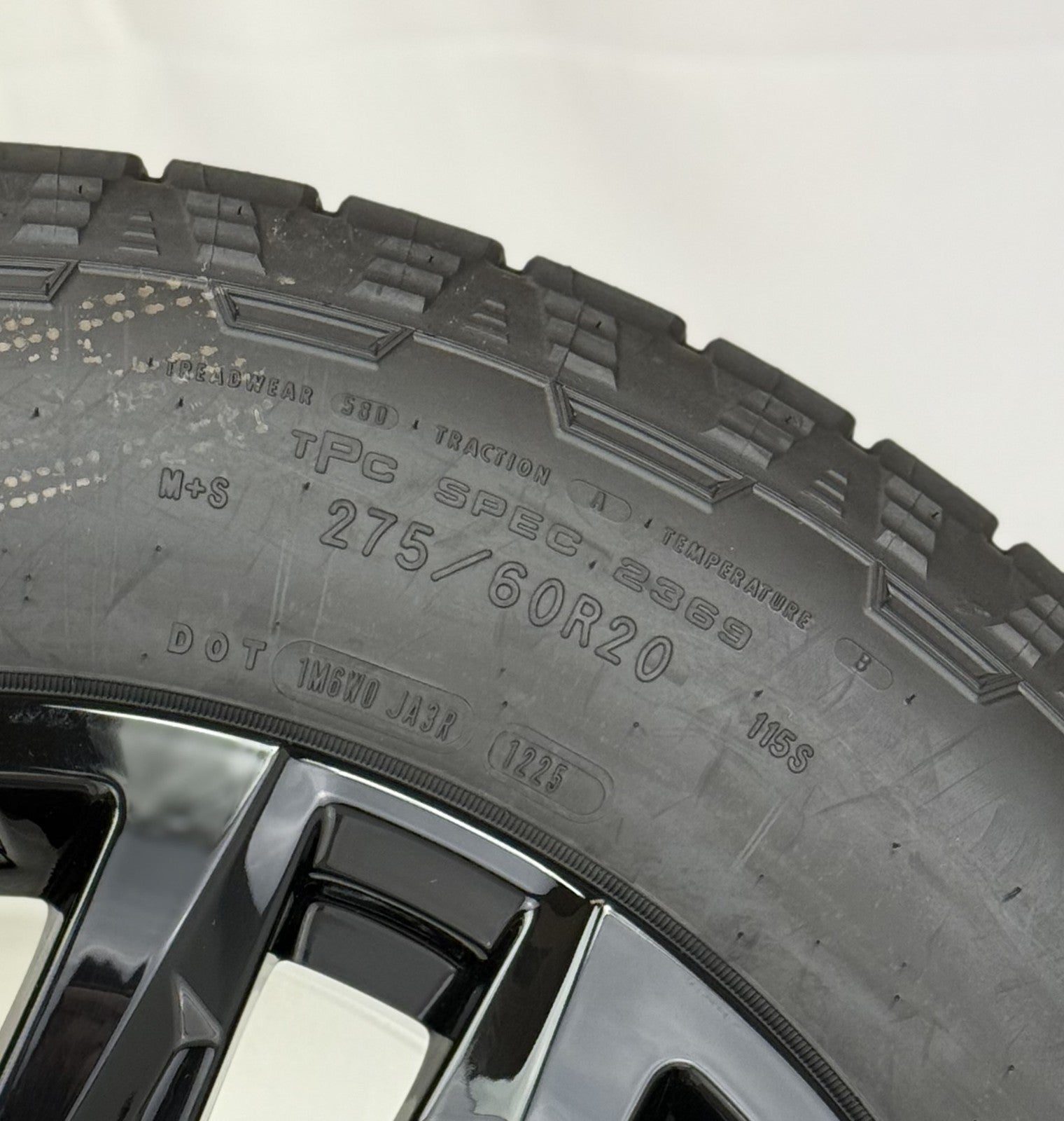 20" Chevy Silverado Black Trail Boss OEM Wheels Goodyear A/T Tire TPMS2