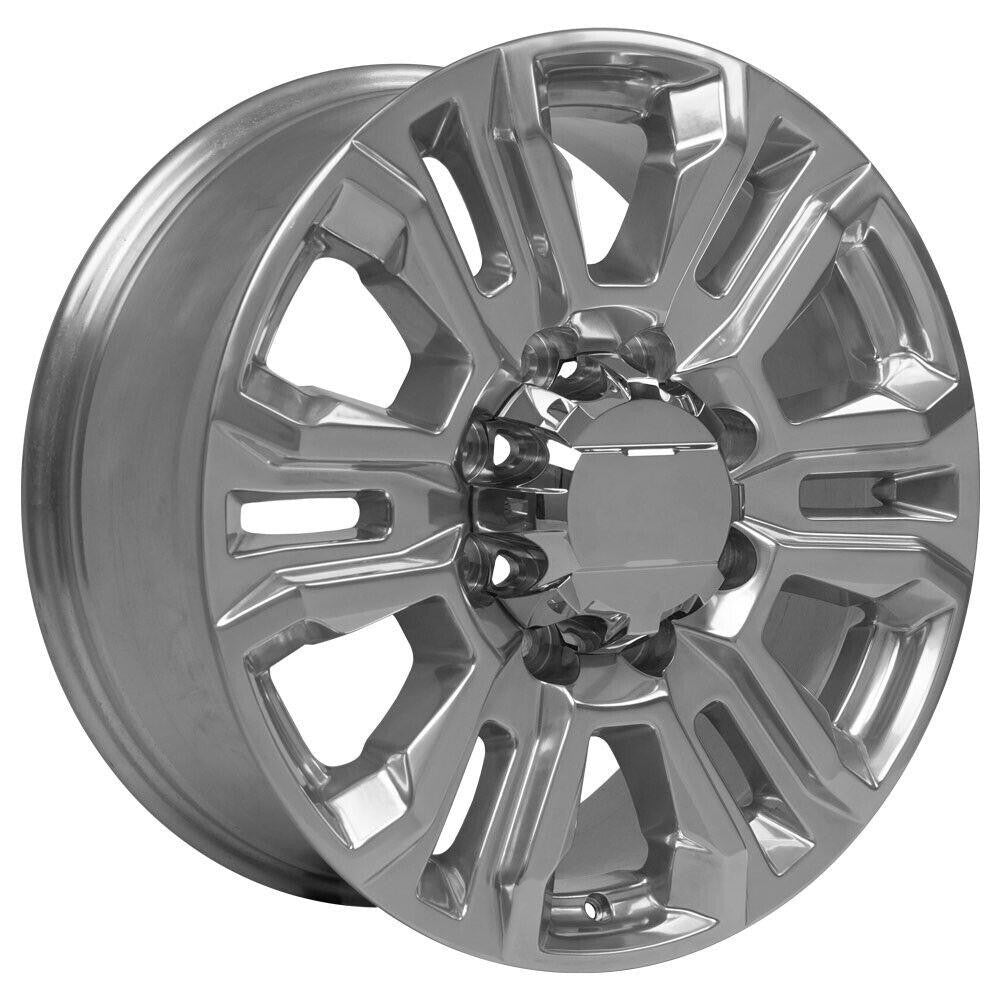 Chevy Silverado 2500 Polished 20" 8 Lug 8-180 Split Spoke Wheels 2011-20262