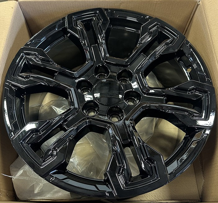 Gloss Black 20" ZR2 Style Wheels Goodyear Tires Chevy Silverado Tahoe Suburban2