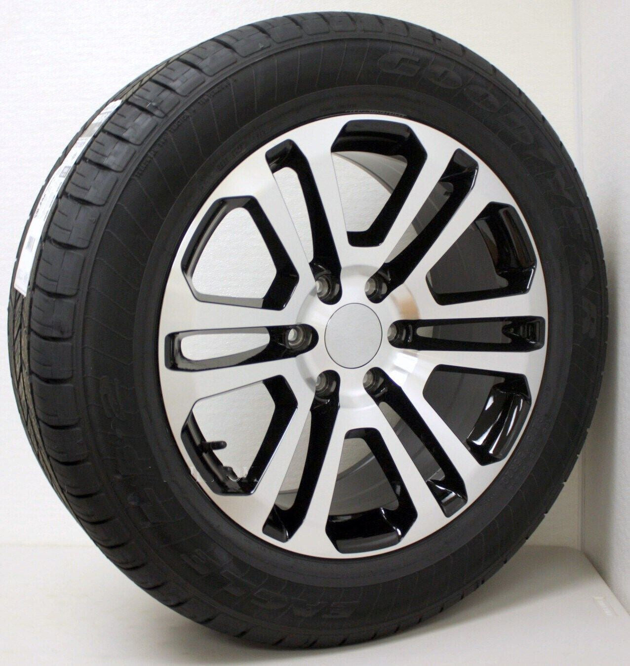 20" Black & Machine Wheels Goodyear Tires 2000-26 Chevy Silverado Tahoe Suburban1