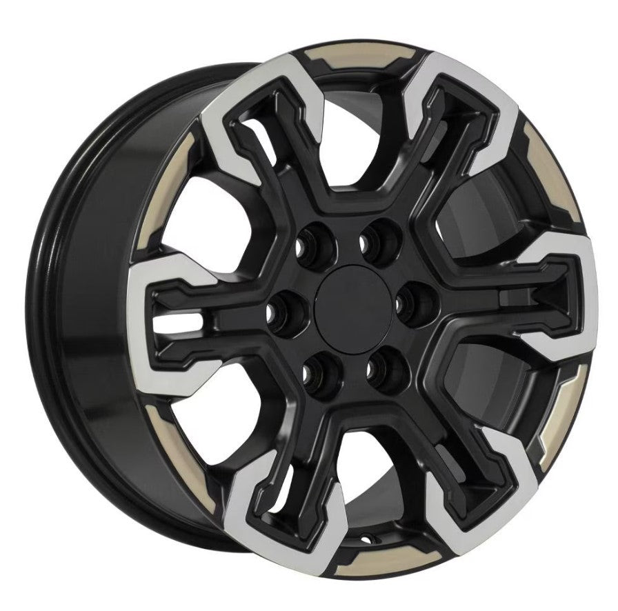 2023-2026 Chevy Colorado Black Two Tone 18" ZR2 Style Wheels Goodyear MT Tires2