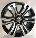 GMC Denali Style 22" Black & Machine Split Spoke Wheels For 2000-18 Sierra Yukon0