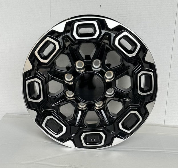 2011-2026 Chevy Silverado 2500 Black & Machine CV64 20" 8-180 Wheels 33x12.5 R/T5