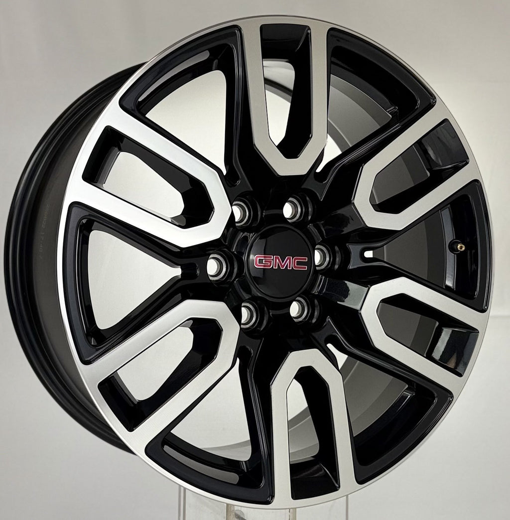 20" GMC Sierra Yukon Black And Machine AT4 OEM Wheels New Takeoff Set Of 43