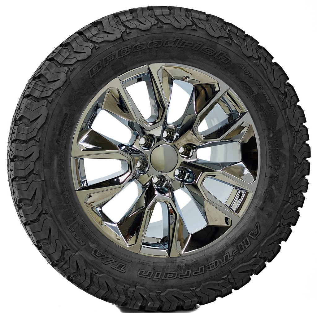 Chevy 20" Chrome RST Wheels BFG KO3 275/60R20 Tires Silverado Tahoe Suburban0