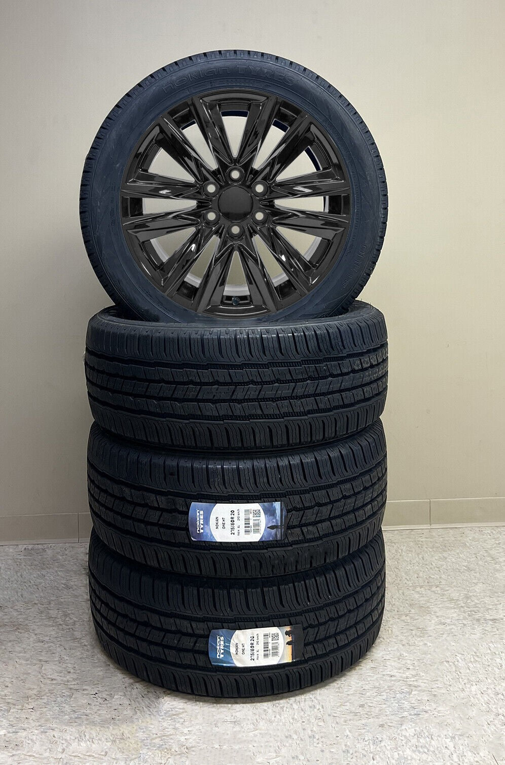 20" Gloss Black Cadillac Escalade Style Wheels + All Season Tires Fits 2014-20260