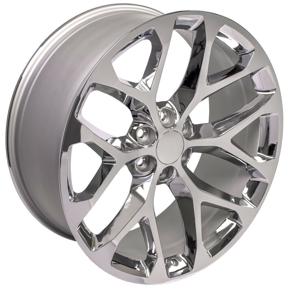 24" Chrome Snowflake Wheels for 2019-26 Dodge Ram 1500 Laramie Limited Big Horn2