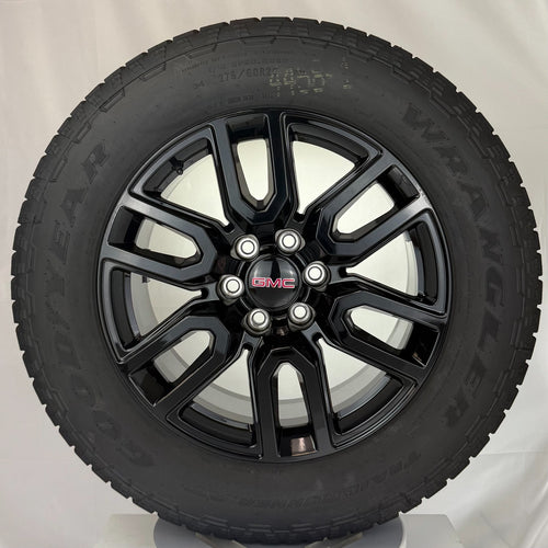 20" GMC Sierra Black Elevation Denali SLT OEM Wheels Goodyear AT Tires TPMS LUGS0