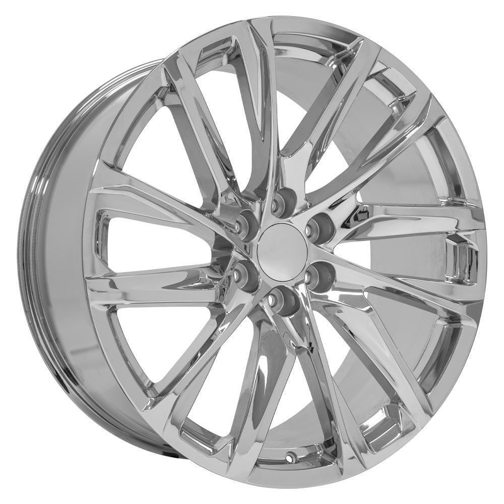 Cadillac Escalade 22" Chrome 12 Spoke Replica Wheels 285/45R22 All Season Tires1