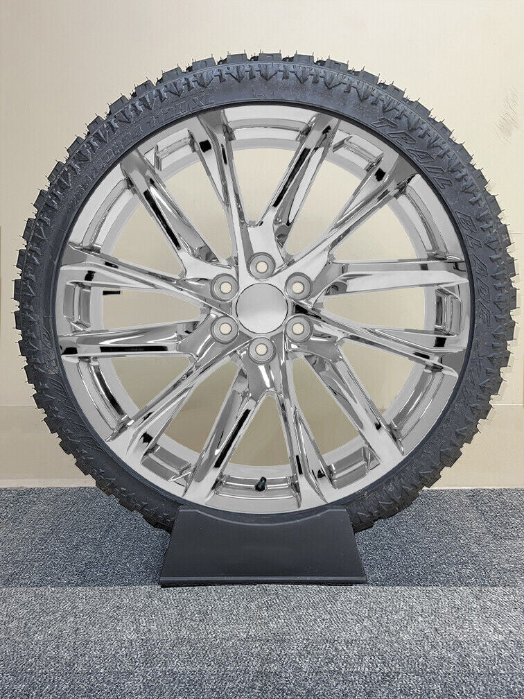 24" Chrome SSX Wheels X/T Tires Chevy Silverado Tahoe Suburban GMC Sierra Yukon1