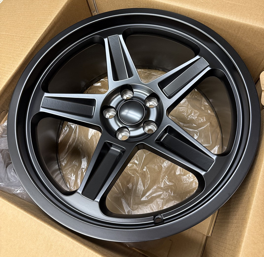 Dodge Demon Replica 20" Satin Black Staggered Wheels Challenger SET of 41