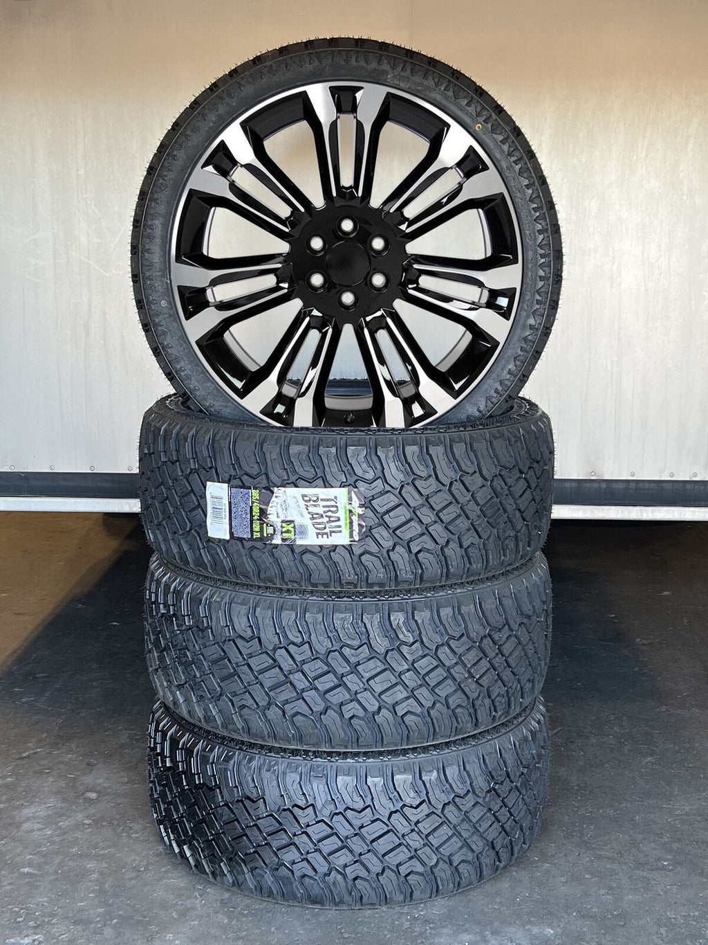 7 Split 24" Wheels X/T Tires Chevy Silverado Tahoe Suburban GMC Sierra Yukon0