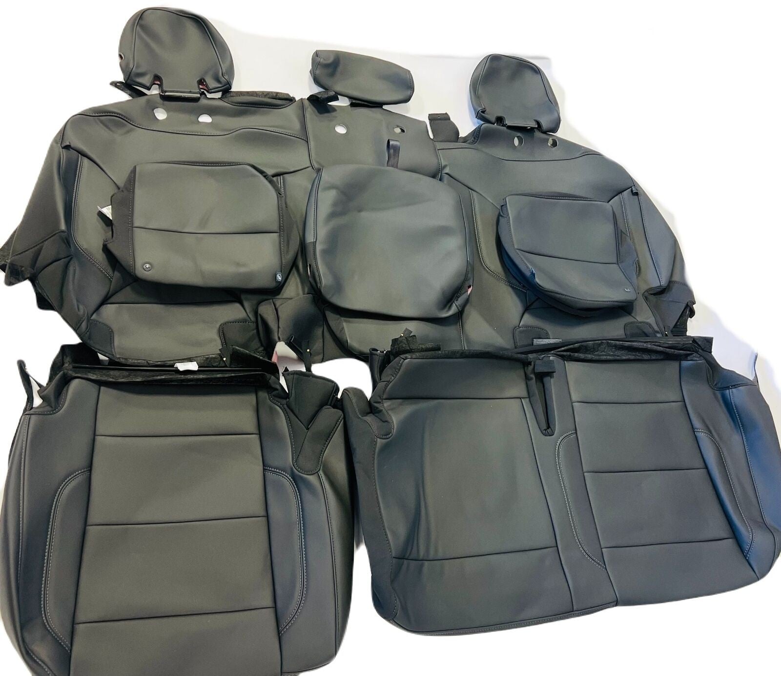 Full Set Takeoff Chevy Silverado GMC Sierra 1500 2022-2026 Leather Seat Covers1