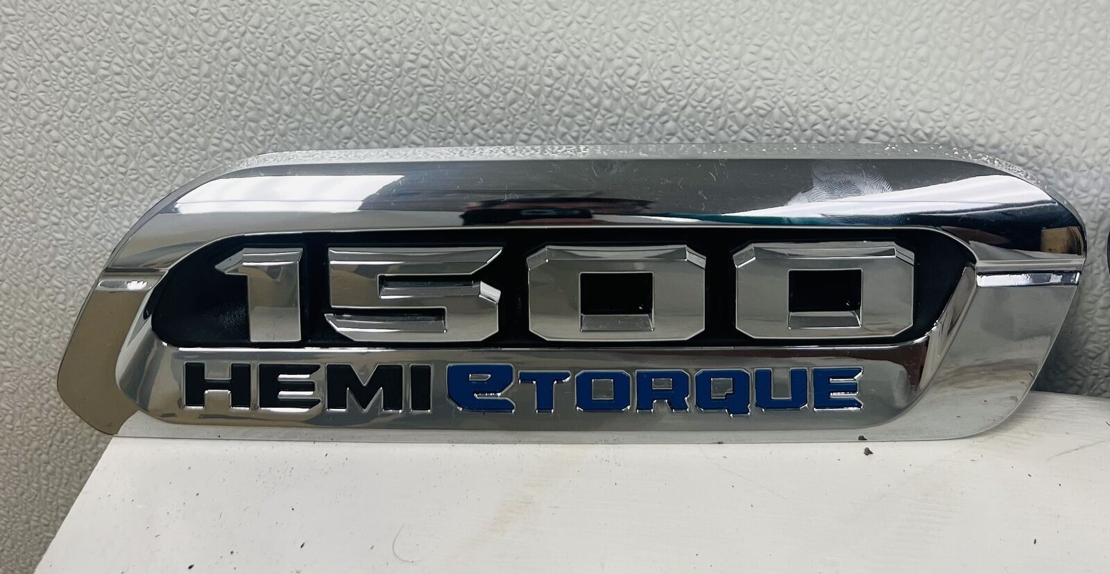2019-2024 Dodge Ram 1500 Hemi eTorque Left & Right Side CHROME Hood Emblem2