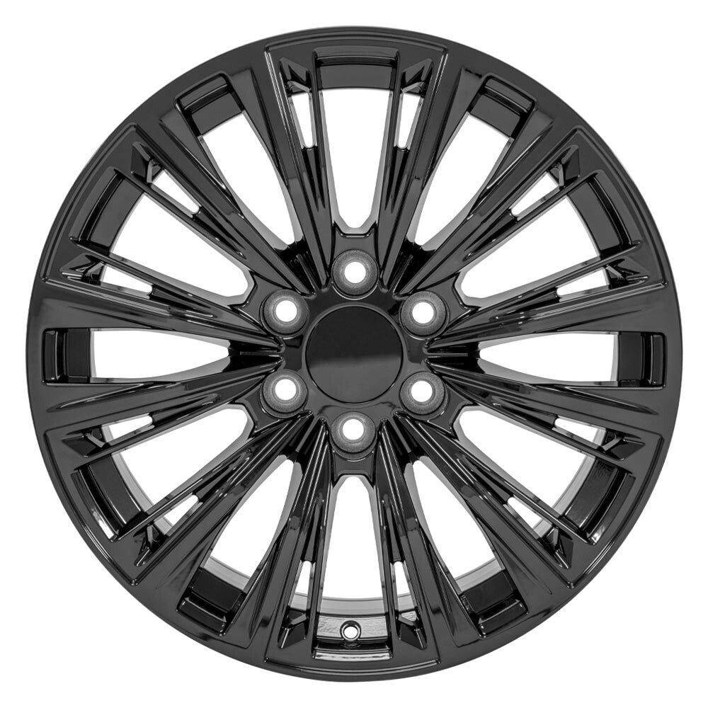 Dodge 22" Gloss Black Quarter Split Spoke Wheels For 2019-2026 Ram 15000