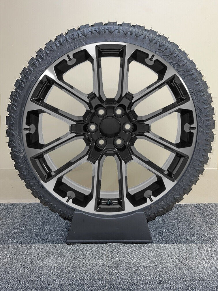 7 Split 24" Wheels X/T Tires Chevy Silverado Tahoe Suburban GMC Sierra Yukon1