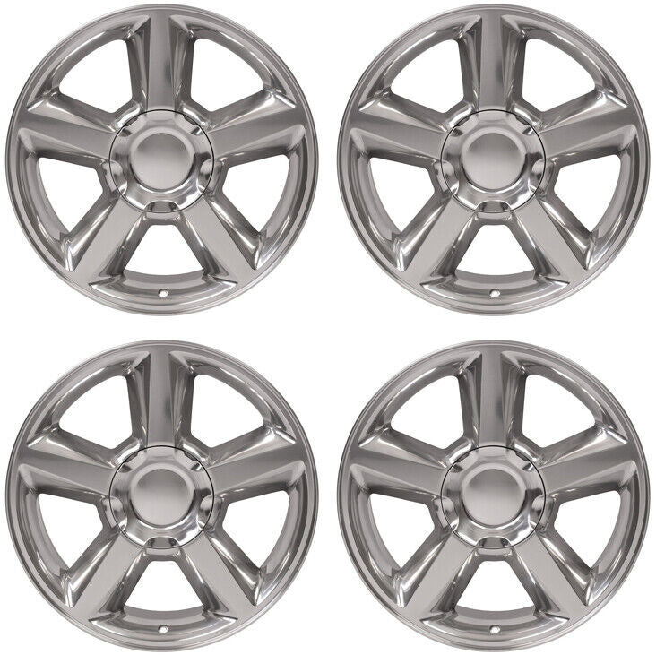 GMC 20" Polished Five Spoke Replica Wheels Rims for 2000-2018 Seirra Yukon3